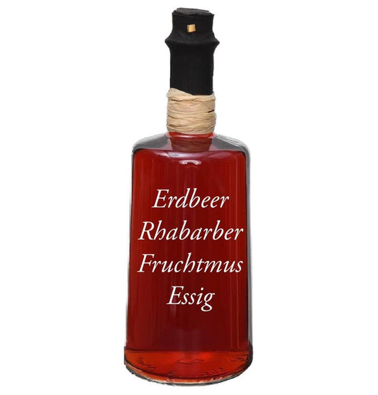 Just Vinegar Erdbeer-Rhabarber Crema mit Fruchtmus